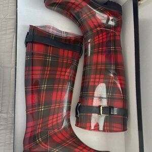 Lauren Ralph Lauren Tartan Plaid Rain Boots
